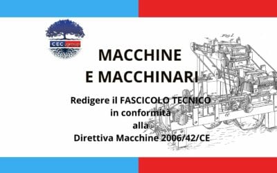 Marcatura CE di macchine e macchinari