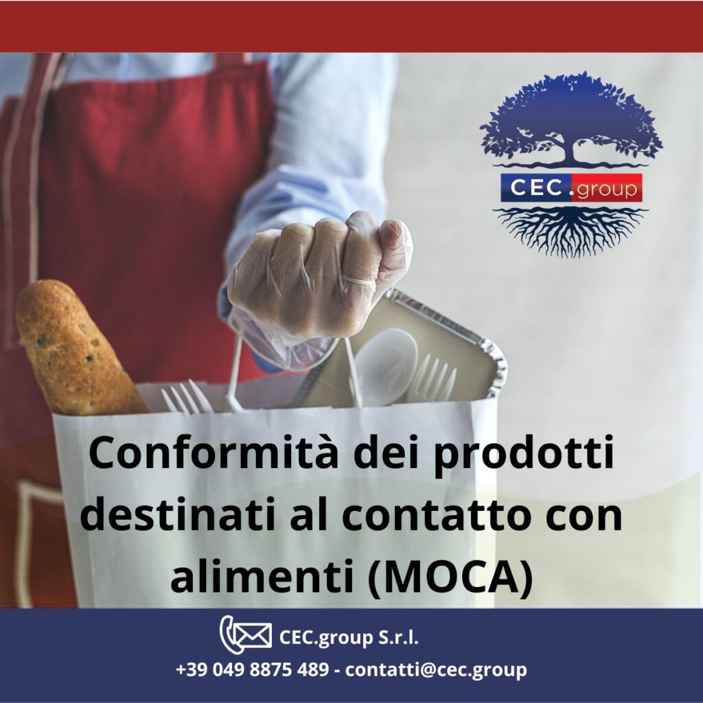 MOCA conformità prodotti a contatto con alimenti