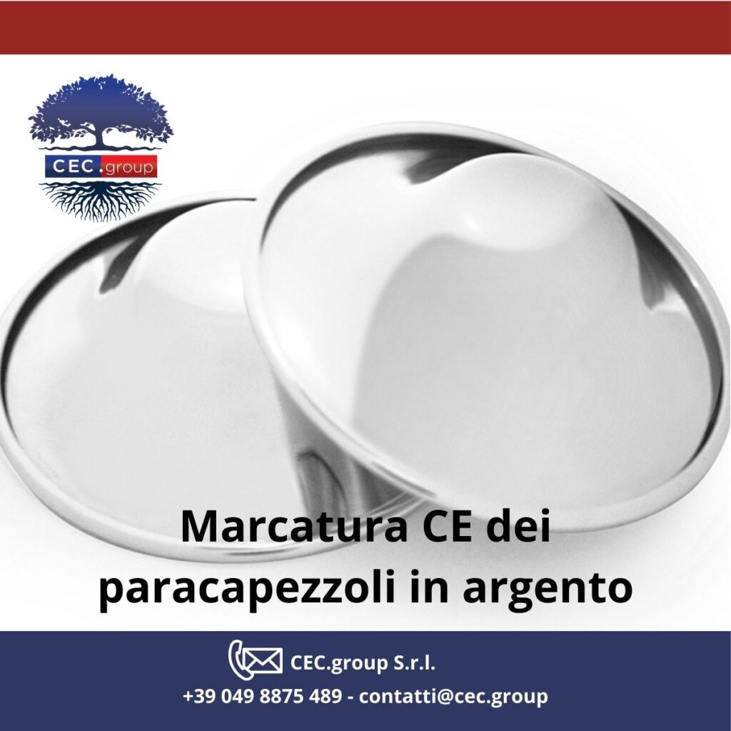 marcatura ce paracapezzoli argento