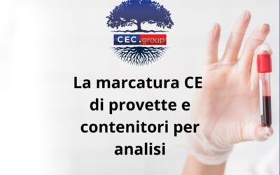 Marcatura CE provette e contenitori per analisi