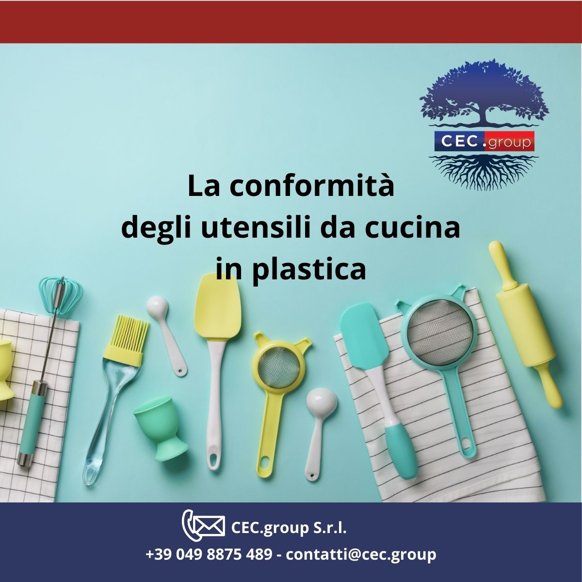 conformità<br />
utensili per cucina in plastica