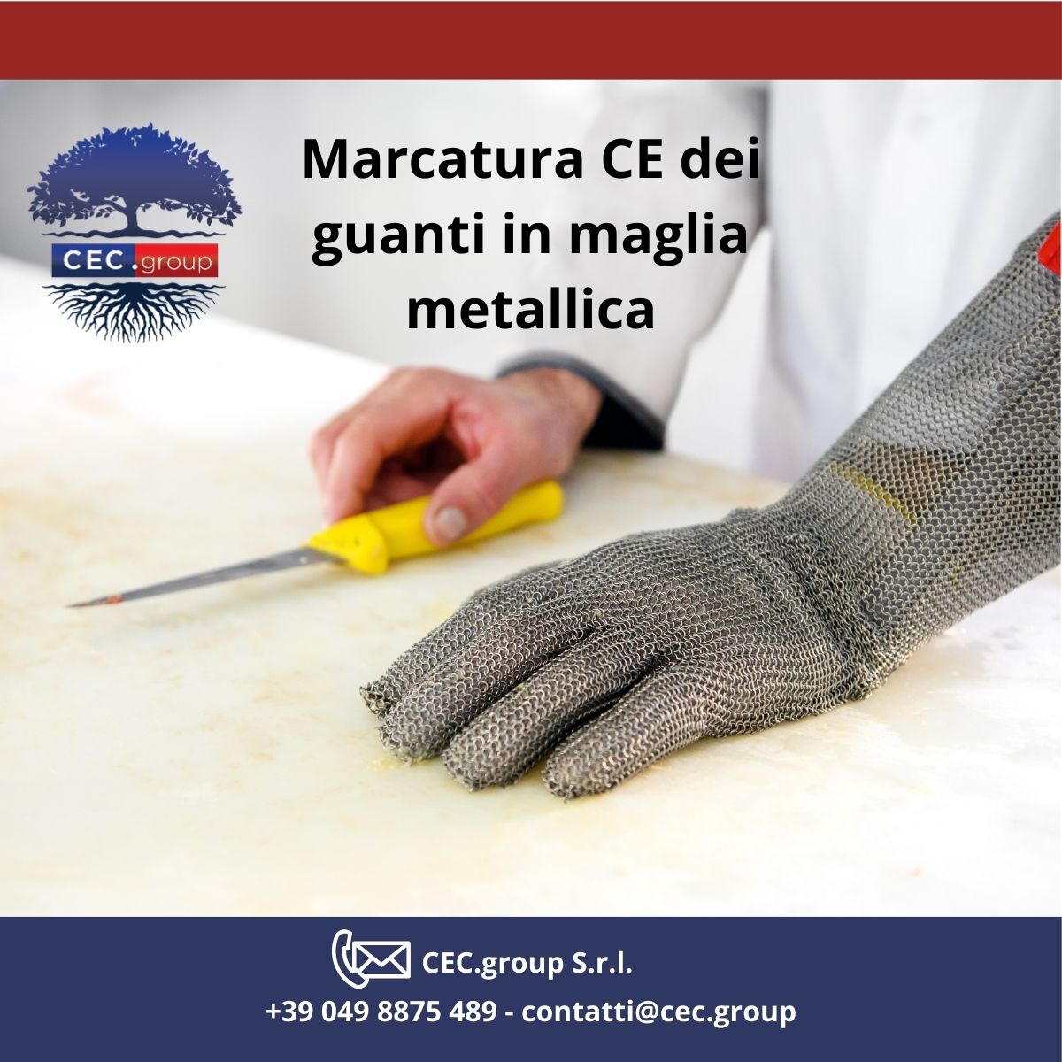 marcatura ce guanti in maglia metallica