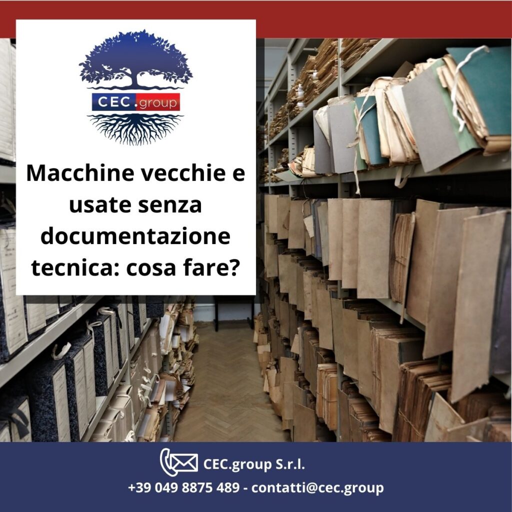 Macchine usate senza fascicolo tecnico