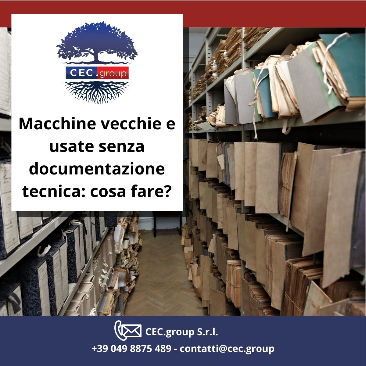 Macchine usate senza fascicolo tecnico