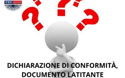 Dichiarazione di conformità, documento latitante