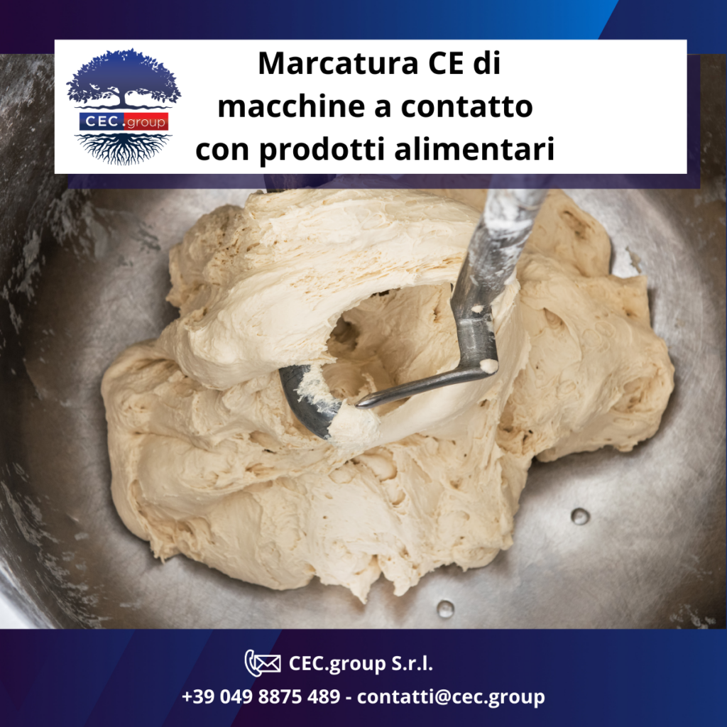 marcatura ce di macchine a contatto con alimenti