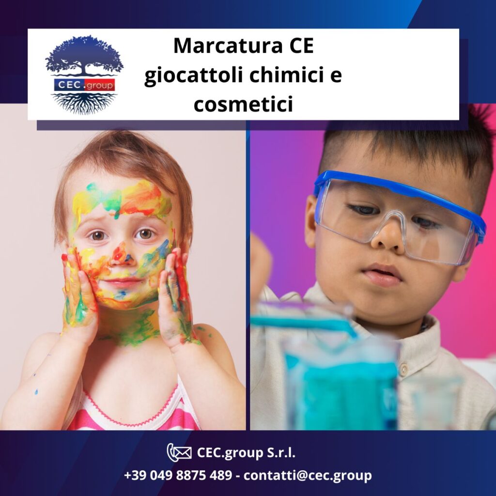 marcatura ce giocattoli chimici e cosmetici