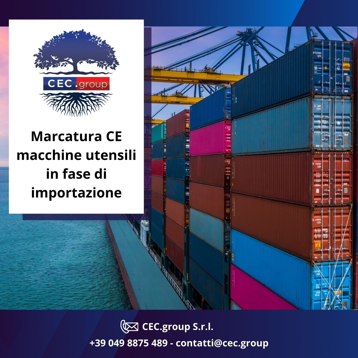 marcatura CE delle macchine utensili in fase di importazione