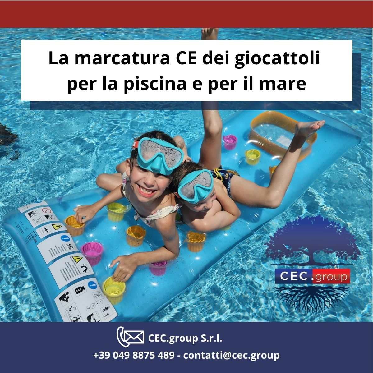 marcatura ce giocattoli per piscina o per il mare