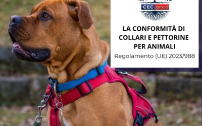 Conformità di collari e pettorine per animali